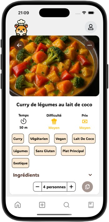 Fiches recettes